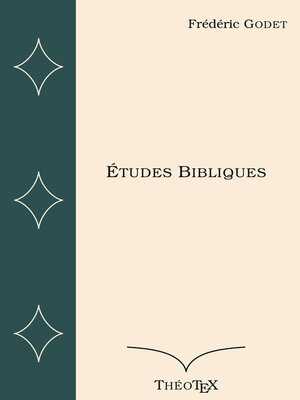 cover image of Études Bibliques